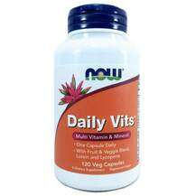 Now, Мультивитамины, Daily Vits Multi, 120 капсул