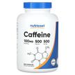 Nutricost, Кофеин, Caffeine 100 mg, 500 капсул