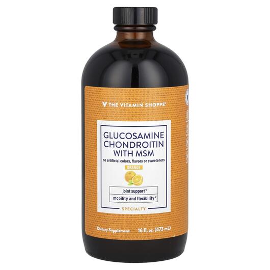 Основне фото товара Glucosamine Chondroitin With MSM Orange, Глюкозамін Хондроітин, 4