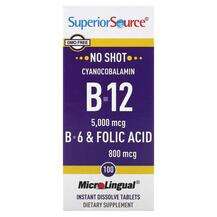 Superior Source, B-12 B-6 & Folic Acid, 100 MicroLingual I...