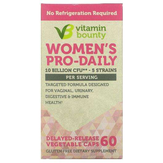 Основне фото товара Vitamin Bounty, Women's Pro-Daily 10 Billion CFU, Мультивітамі...
