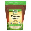 Фото товару Real Food Organic Raw Sesame Seeds, САМе Аденозил-метионін, 454 г