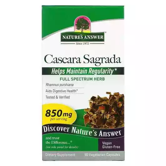 Фото товара Cascara Sagrada 425 mg 90 Vegetarian Capsules