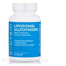 BodyBio, Липосомальный Глутатион, Liposomal Glutathione, 60 ка...