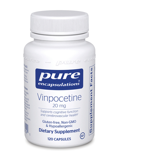 Основное фото товара Pure Encapsulations, Винпоцетин, Vinpocetine 20 mg, 120 капсул