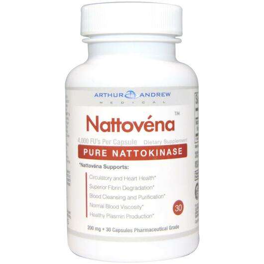 Nattovena Pure Nattokinase 200 mg, Наттокіназа, 30 капсул