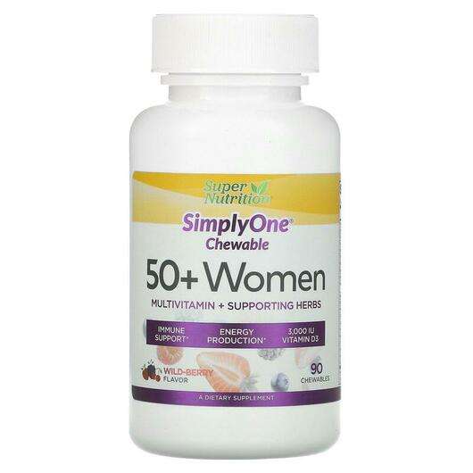 SimplyOne Women 50+ Triple Power Multivitamin Wild, Мультивітаміни для жінок 50+, 90 таблеток