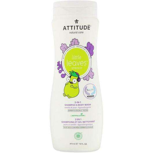 Little Leaves Science 2-In-1 Shampoo & Body Wash Vanilla & Pear, Гель для душу, 473 мг