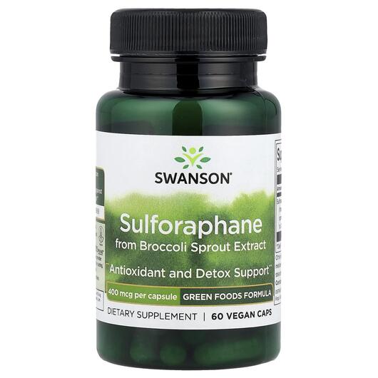 Основное фото товара Sulforaphane from Broccoli Sprout Extract 400, Брокколи, 60 капсу