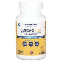 OceanBlue, Professional Omega-3 2100 High-Potency Natural Oran...