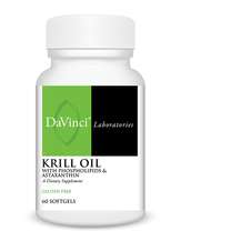 DaVinci Laboratories, Krill Oil, Олія Антарктичного Кріля, 60 ...