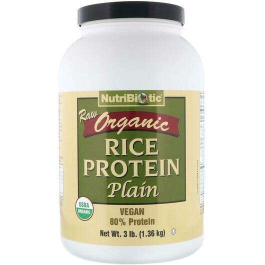 Основное фото товара NutriBiotic, Рисовый протеин, Raw Organic Rice Protein Plain, ...