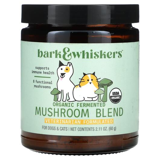 Основне фото товара Organic Fermented Mushroom Complex For Cats & Dogs, Гриби, 60