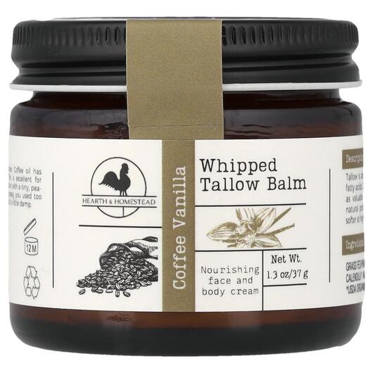 Основне фото товара Whipped Tallow Balm Coffee Vanilla, Кофе, 37 г