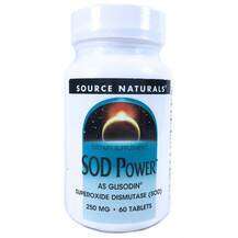 Source Naturals, SOD Power 250 mg, 60 Tablets