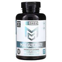 Zhou Nutrition, Глицинат Магния, Mag Glycinate 87 mg, 180 капсул