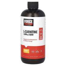 Force Factor, L-Карнитин, L-Carnitine Liquid Orange 3000 mg, 4...