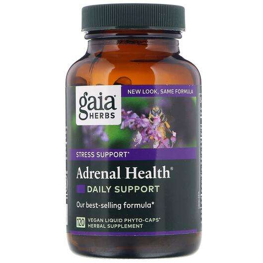 Основне фото товара Gaia Herbs, Adrenal Health, Допомагає боротися зі стресом, 120...