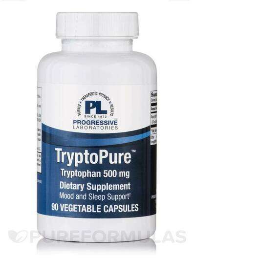 Основное фото товара Progressive Labs, L-Триптофан, TryptoPure L-Tryptophan 500 mg,...