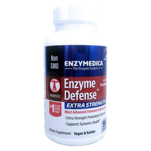 Основне фото товара Enzymedica, Enzyme Defense Extra Strength, Ферменти, 90 капсул