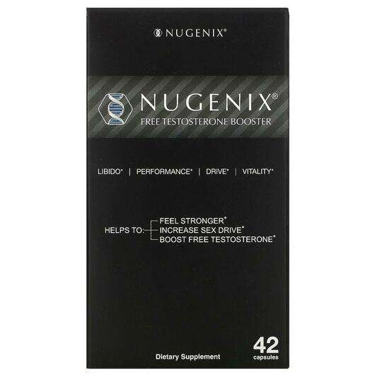 Основне фото товара Nugenix, Free Testosterone Booster, Бустер Тестостерону, 42 ка...