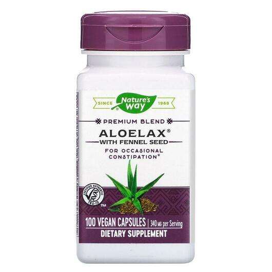 Aloelax, Алоелакс з насінням Фенхелю 340 мг, 100 капсул