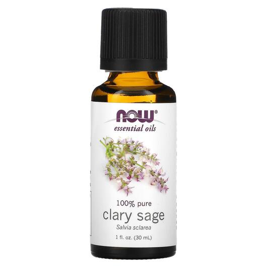 Основне фото товара NOW Foods, Pure Essential Oil Clary Sage, Ефірна олія, 30 мл