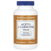 The Vitamin Shoppe, Ацетил L карнитин, Acetyl-L-Carnitine 500 ...