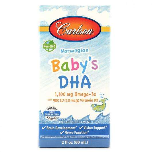 Norwegian Baby's DHA, ДГК для дітей з вітаміном D3, 60 мл