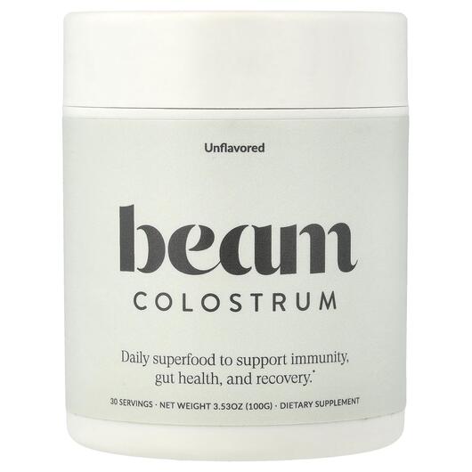 Основне фото товара Beam Organics, Colostrum Unflavored, Колострум, 100 г