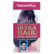 Natures Plus, Ultra Hair For Men & Women 90, Шкіра нігті в...