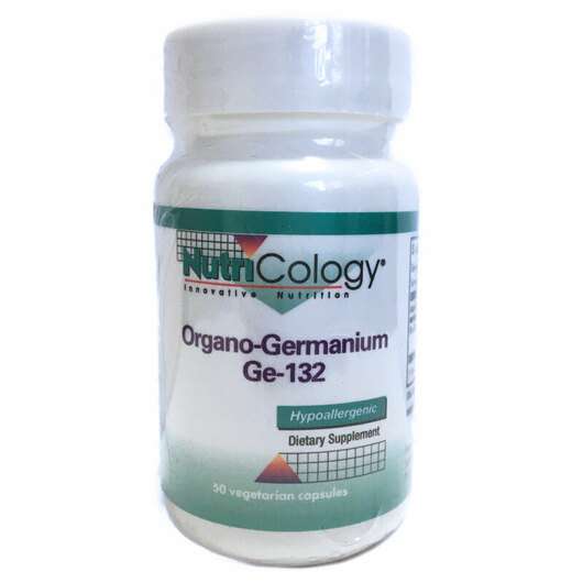 Основне фото товара Nutricology, Organic Germanium Ge-132, Германіум, 50 капсул