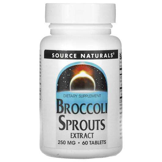 Основне фото товара Source Naturals, Broccoli Sprouts Extract 125 mg, Броколі, 60 ...