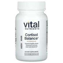 Vital Nutrients, Cortisol Balance, Підтримка Кортизолу, 30 капсул