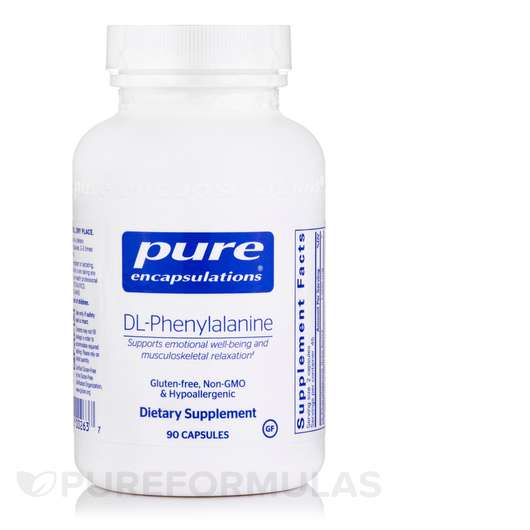 Основне фото товара Pure Encapsulations, DL-Phenylalanine, L-Фенилаланін, 90 капсул