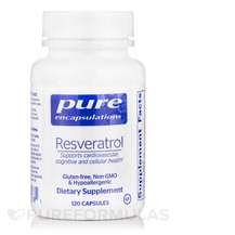 Pure Encapsulations, Resveratrol 40 mg, Ресвератрол, 120 капсул