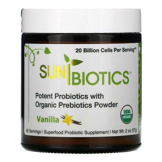Основне фото товара Sunbiotics, Potent Probiotics with Organic Prebiotics Powder V...
