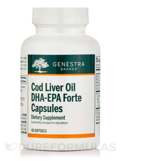 Cod Liver Oil DHA/EPA Forte Capsules, Омега ЕПК ДГК, 60 капсул