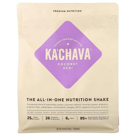 Основне фото товара The All-In-One Nutrition Shake Coconut Acai, Замінник їжі, 434 г