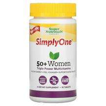 Мультивитамины для женщин 50+, SimplyOne 50+ Women Triple Powe...