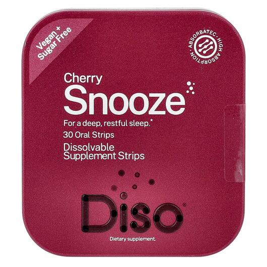 Основне фото товара Diso, Snooze Cherry, Підтримка сну, 30 таблеток