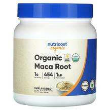 Nutricost, Мака, Organic Maca Root Unflavored, 454 г