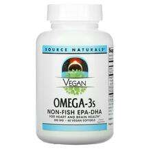 Source Naturals, Омега 3 6 9, Vegan Omega 3S EPA DHA 300 mg 60...