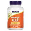 Фото товару NOW, Omega 3-6-9 1000 mg, Омега 3 6 9, 100 капсул