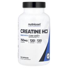 Performance Creatine HCl 750 mg Креатин Nutricost