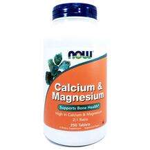 Now, Calcium & Magnesium, 250 Tablets
