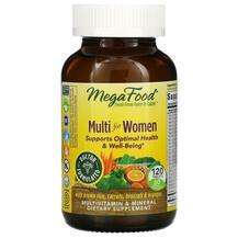 Mega Food, Мультивитамины для женщин, Multi for Women, 120 таб...