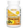 Deva, Vegan Vitamin D2 20 mcg 800 IU, Веганський Вітамін D2, 9...