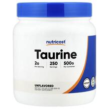 Taurine Unflavored L-Таурин Nutricost 500 г