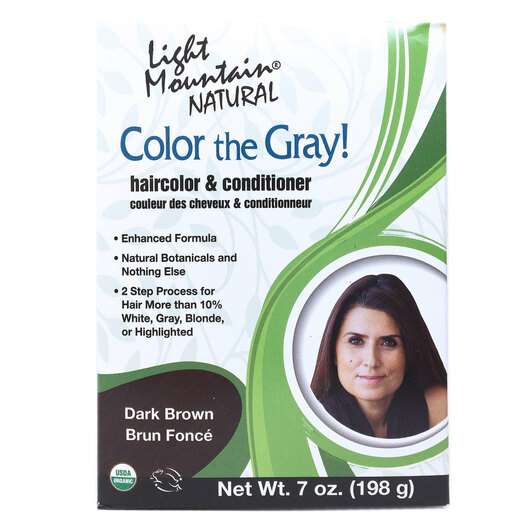 Color the Gray! Dark Brown, Краска для седых волос, 197 мл